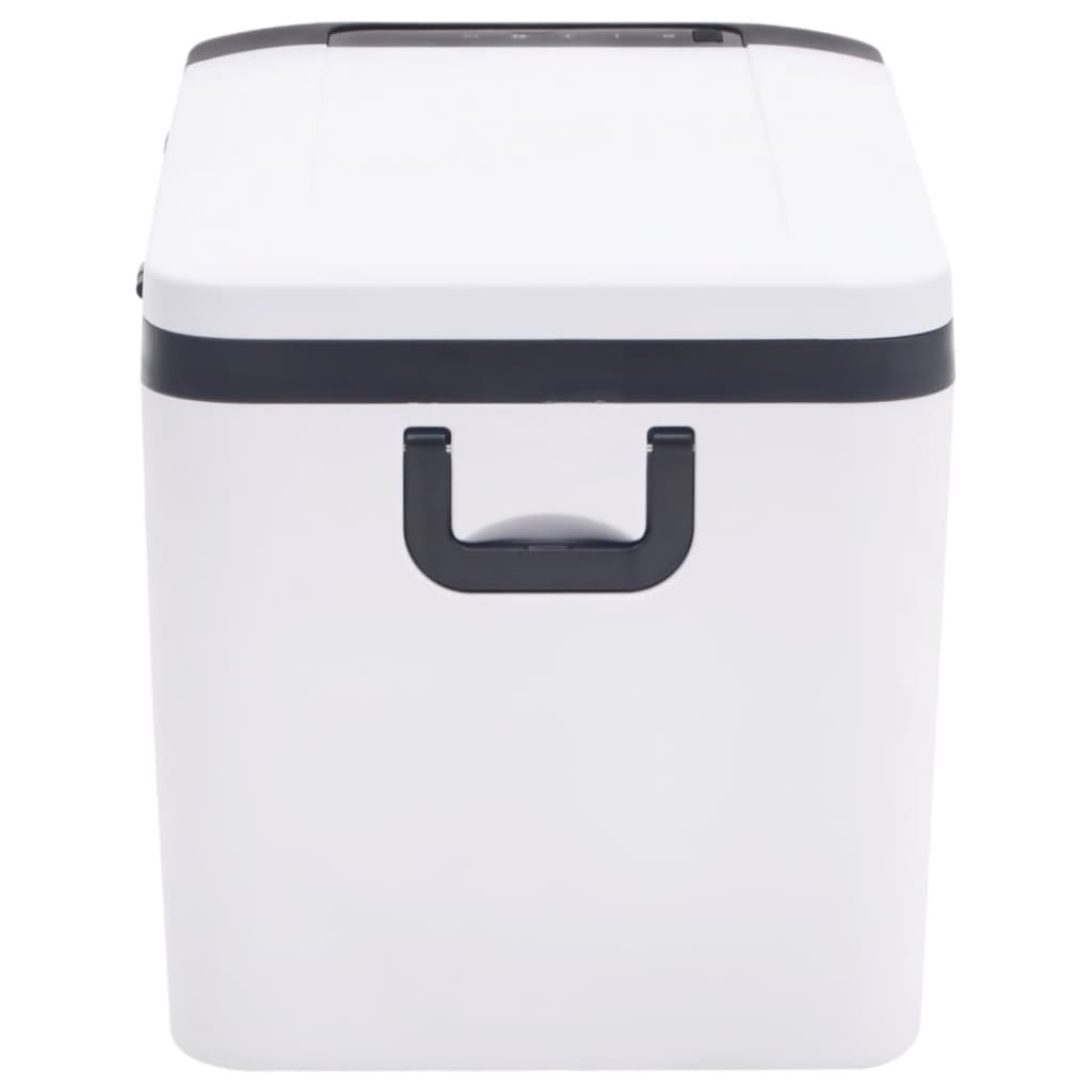 vidaXL Lodówka z uchwytem, czarno-biała, 18 L, PP i PE