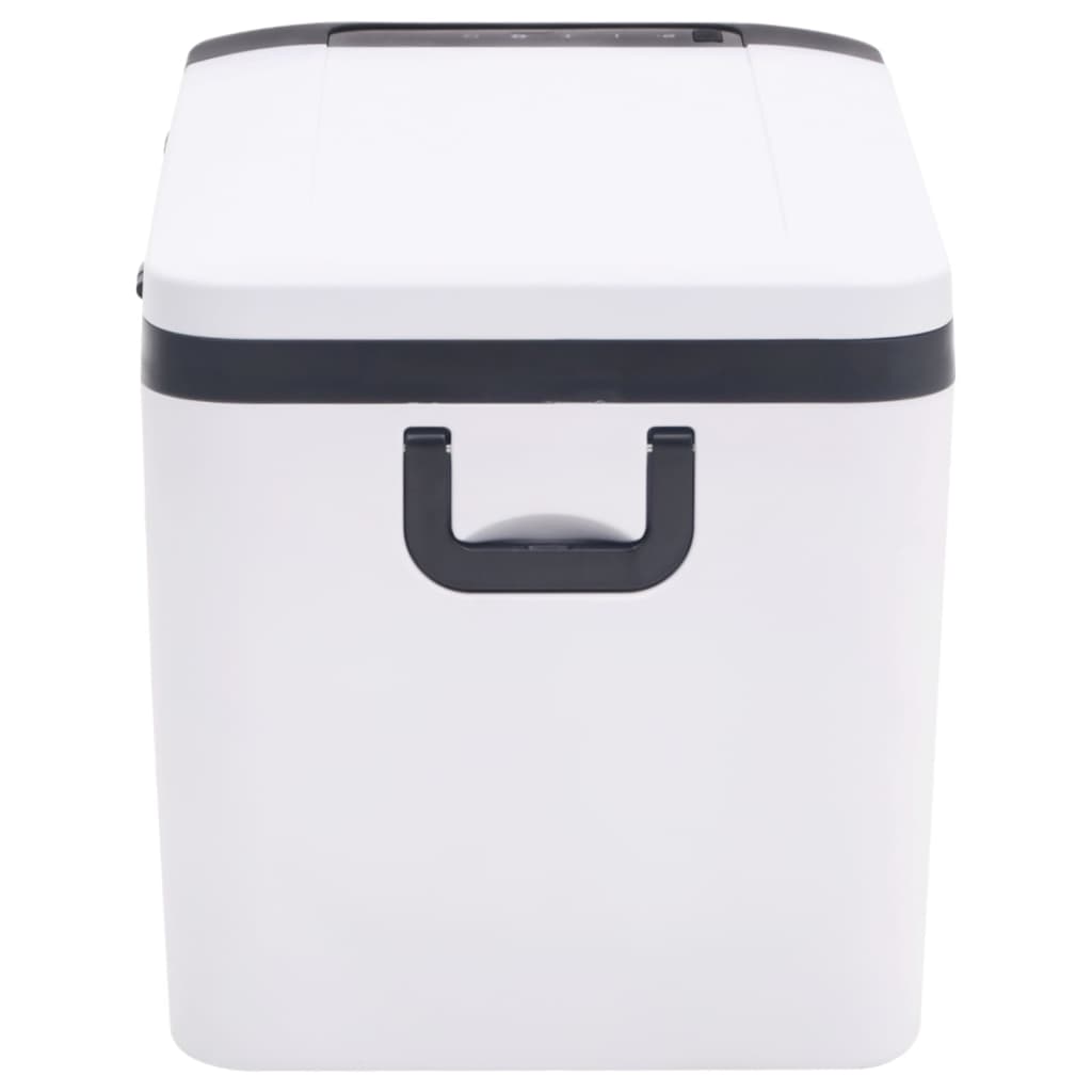 vidaXL Lodówka z uchwytem, czarno-biała, 25 L, PP i PE