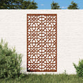 vidaXL Ogrodowa dekoracja ścienna, 105x55 cm, stal kortenowska