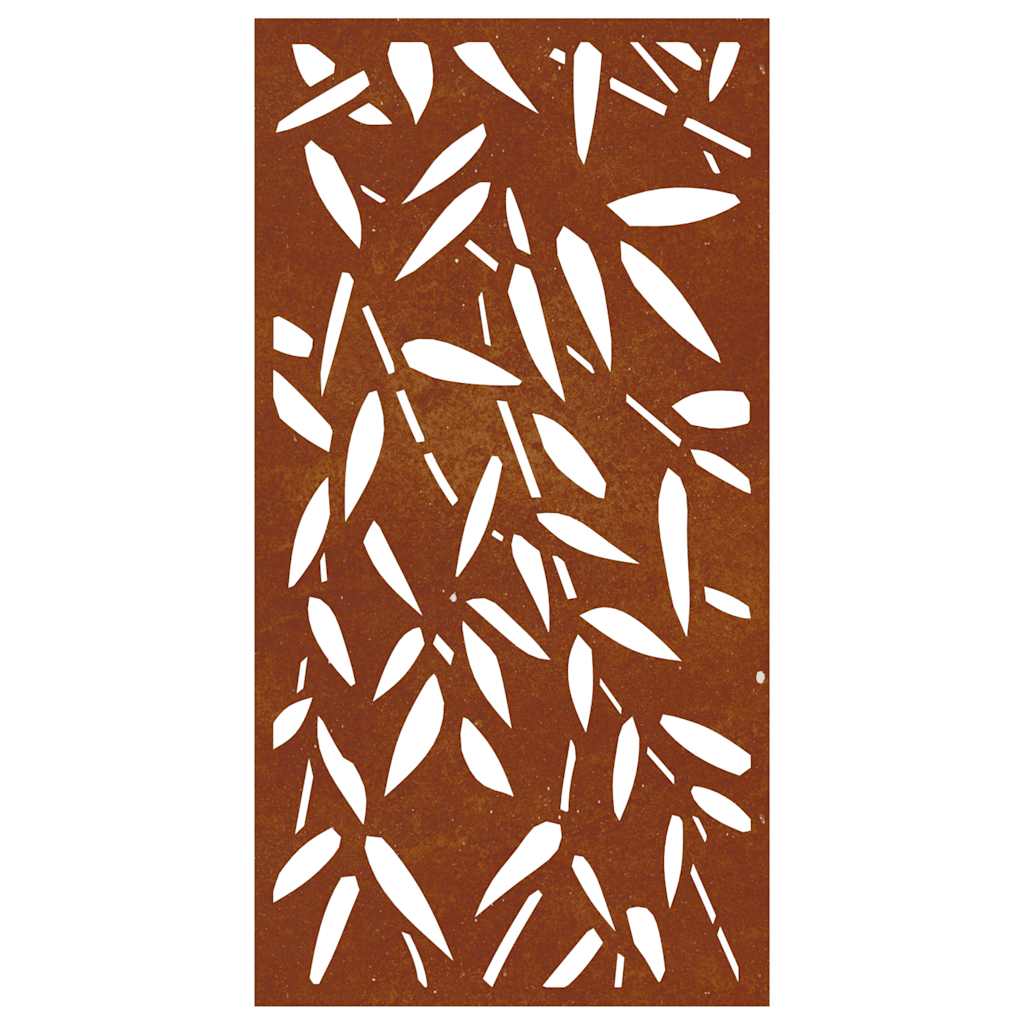 vidaXL Ogrodowa dekoracja ścienna, 105x55 cm, stal kortenowska