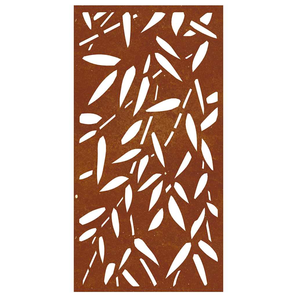 vidaXL Ogrodowa dekoracja ścienna, 105x55 cm, stal kortenowska