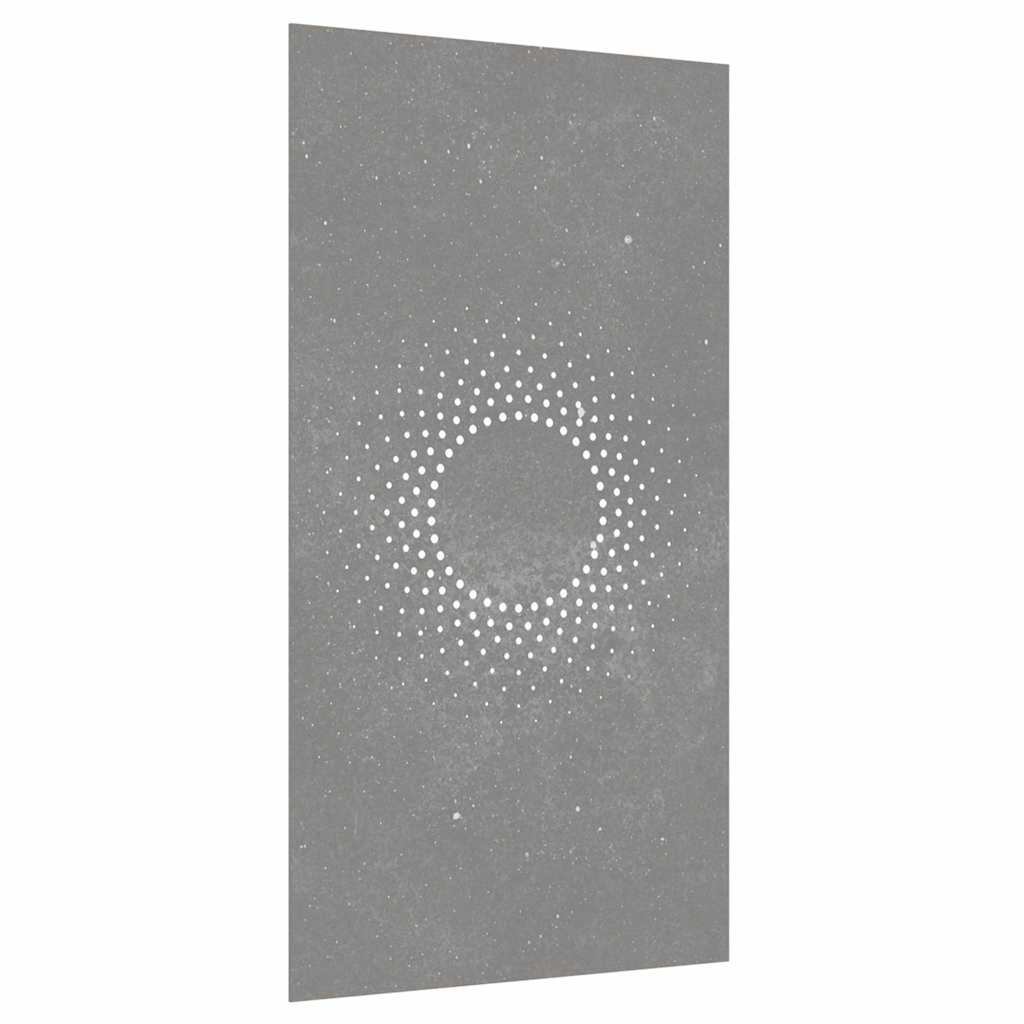 vidaXL Ogrodowa dekoracja ścienna, 105x55 cm, stal kortenowska, słońce
