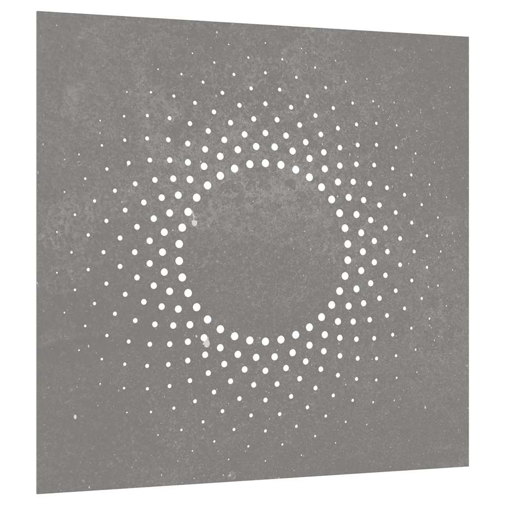 vidaXL Ogrodowa dekoracja ścienna, 55x55 cm, stal kortenowska, słońce