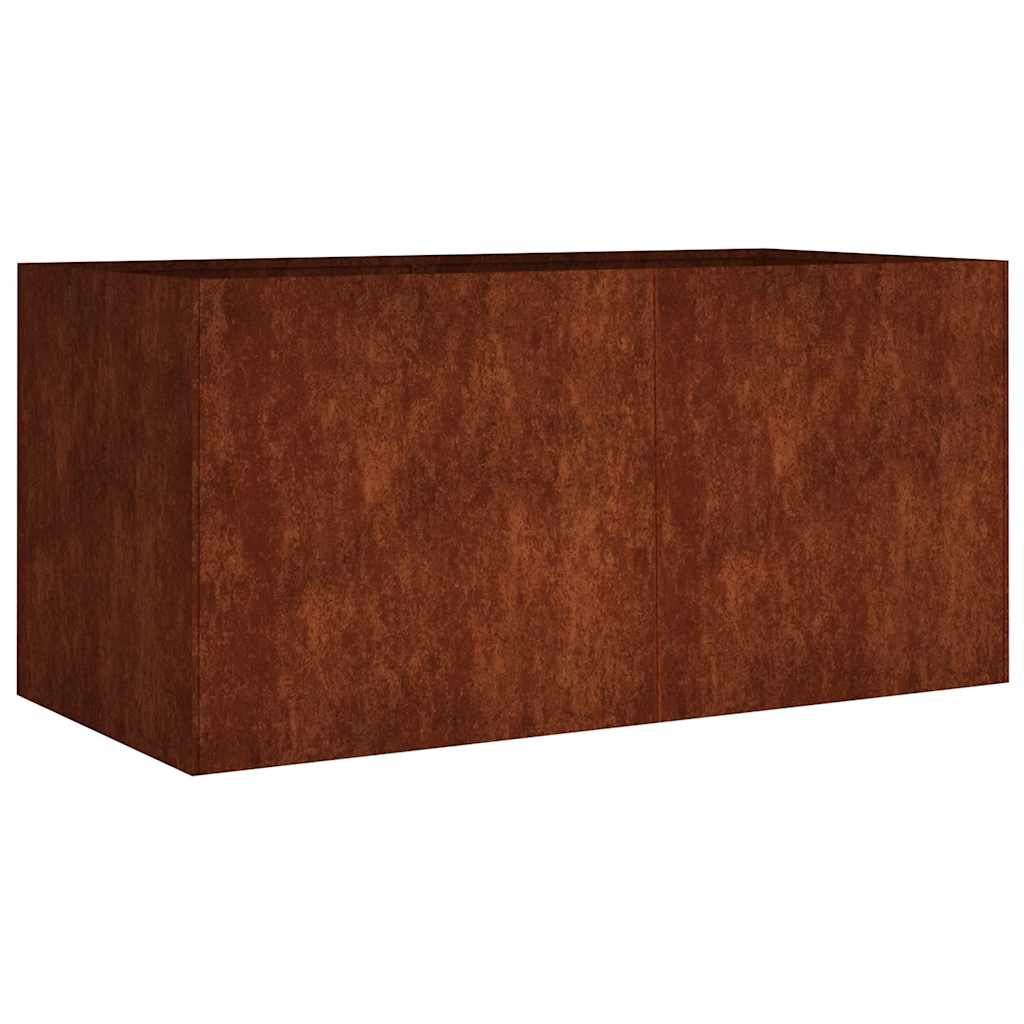 vidaXL Donica, 80x40x40 cm, stal kortenowska