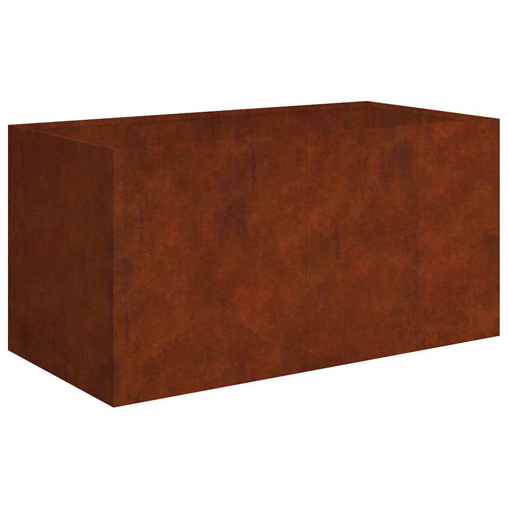 vidaXL Donica, 80x40x40 cm, stal kortenowska