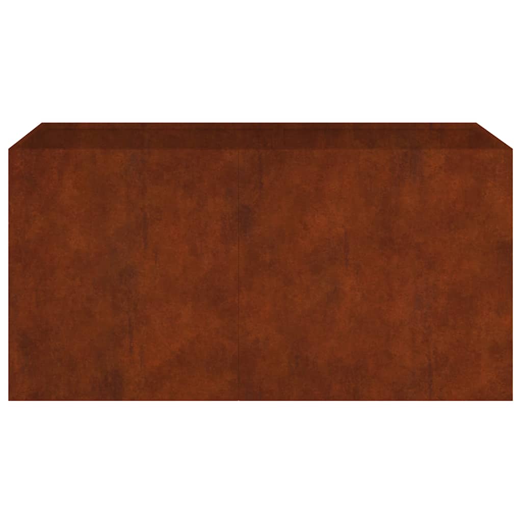 vidaXL Donica, 80x40x40 cm, stal kortenowska