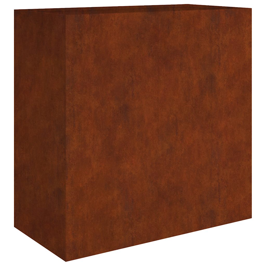 vidaXL Donica, 40x80x80 cm, stal kortenowska
