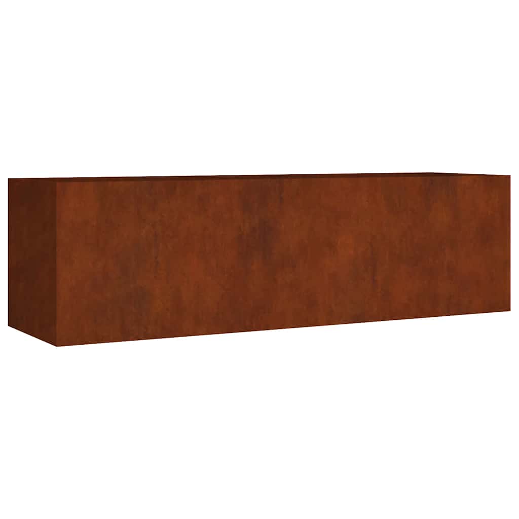 vidaXL Podwyższona donica, 280x80x80 cm, stal kortenowska