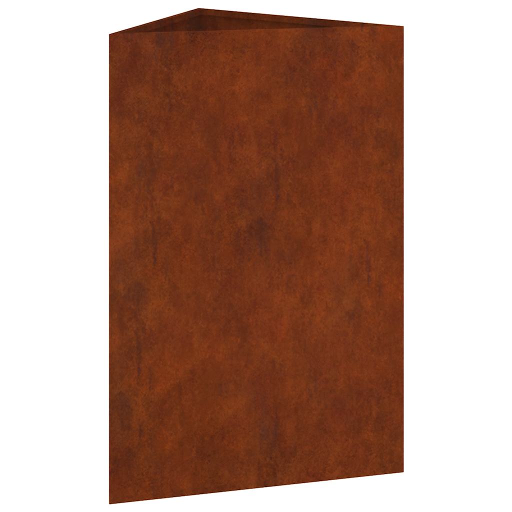vidaXL Donica ogrodowa, 50x43x75 cm, stal kortenowska