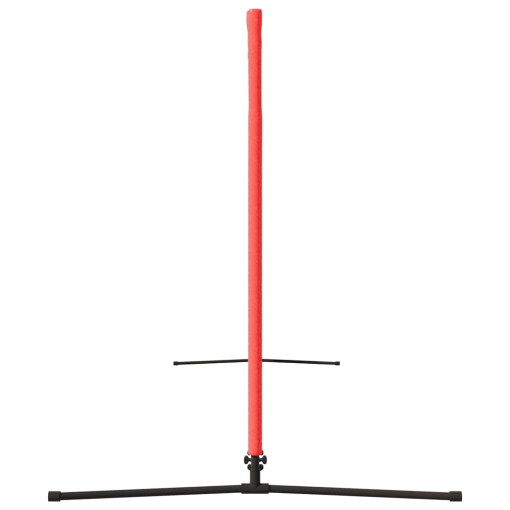vidaXL Siatka do tenisa, czarno-czerwona, 300x100x87 cm