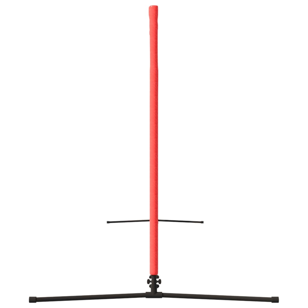 vidaXL Siatka do tenisa, czarno-czerwona, 400x100x87 cm, poliester