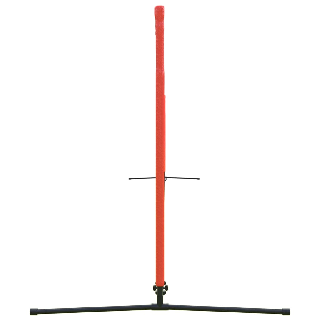 vidaXL Siatka do tenisa, czarno-czerwona, 600x100x87 cm, poliester