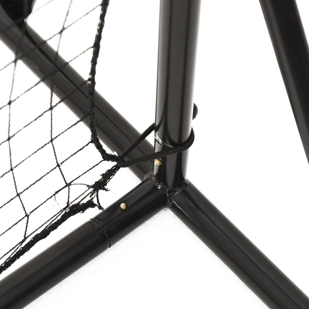 vidaXL Rebounder do piłki nożnej, czarny, 366x90x183 cm, HDPE