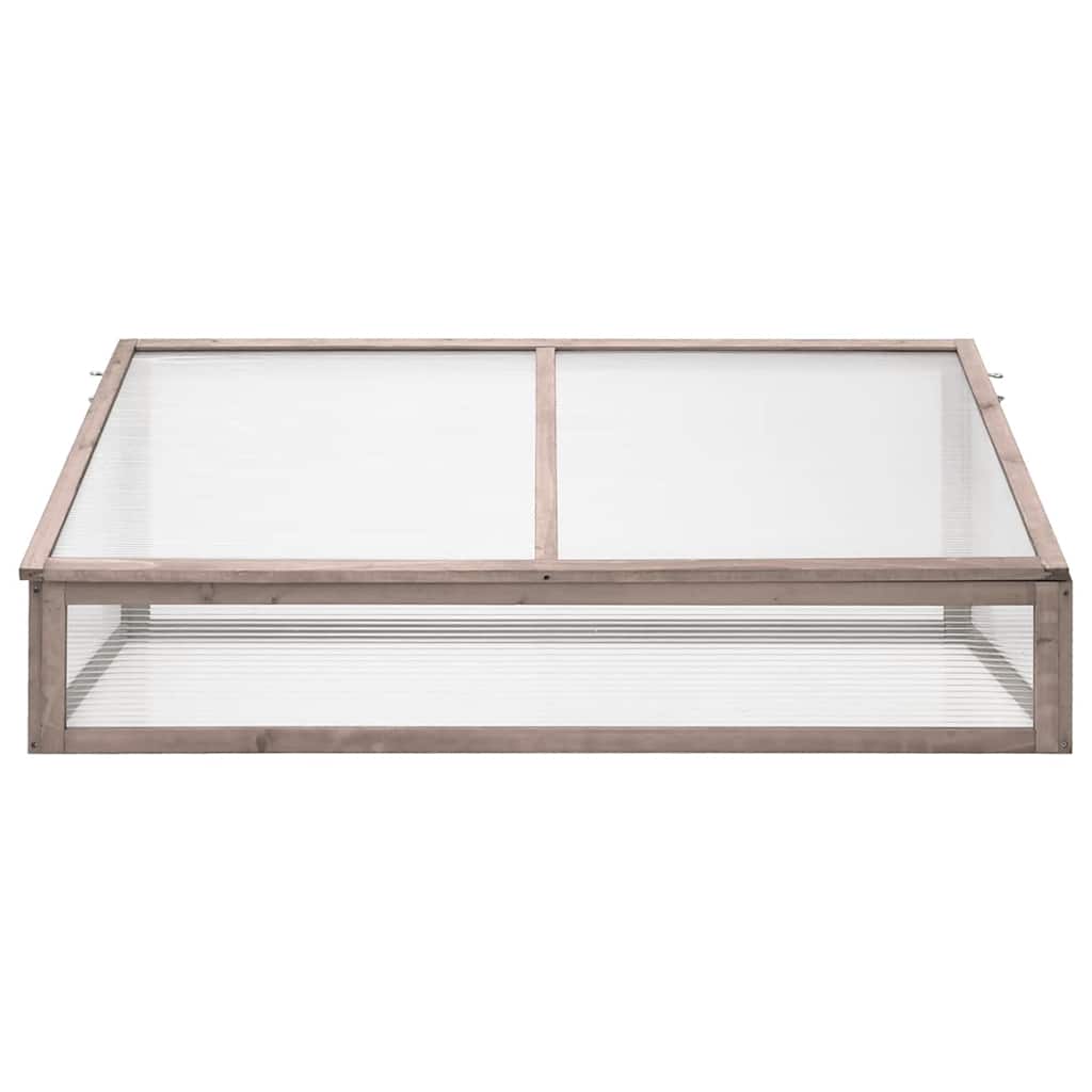 vidaXL Inspekt, szary, 110x56x39 cm, drewno jodłowe