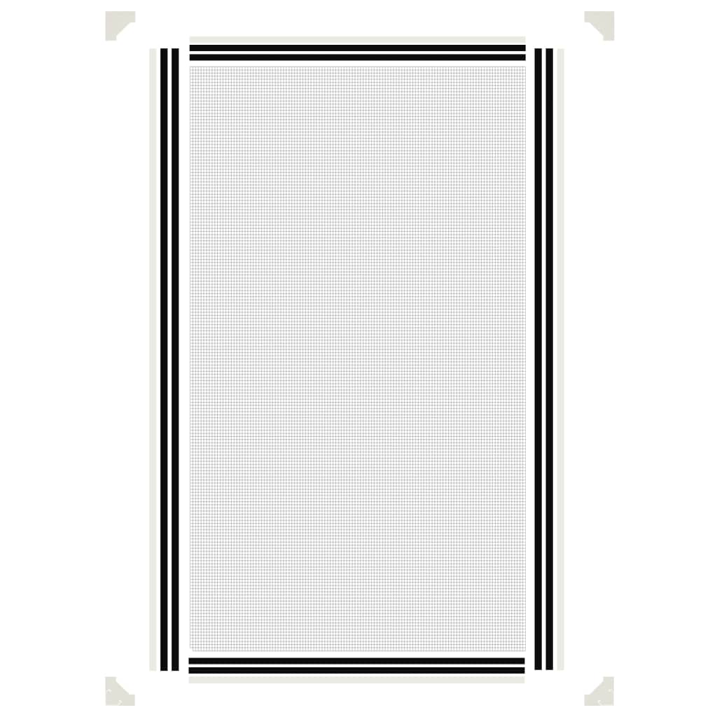 vidaXL Magnetyczna moskitiera okienna, biała, 80x140 cm
