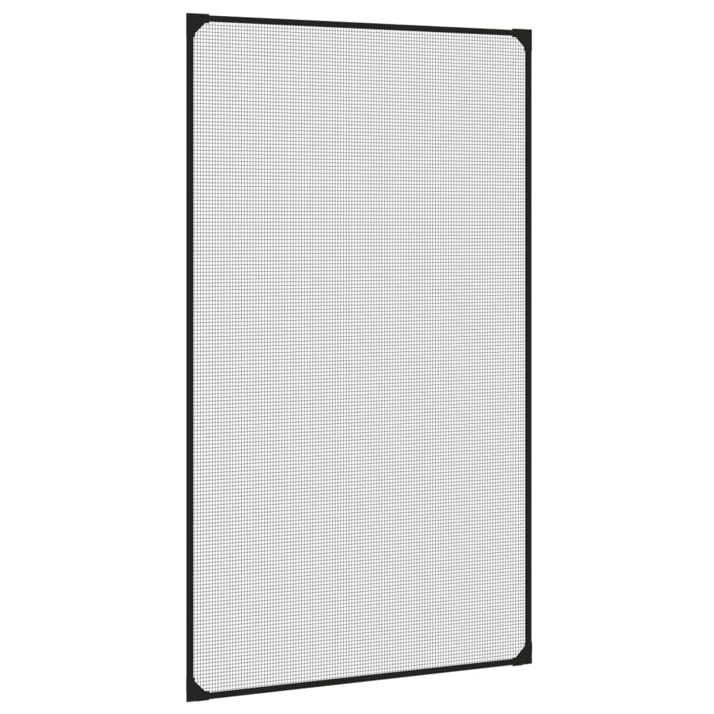 vidaXL Magnetyczna moskitiera okienna, antracytowa, 80x140 cm