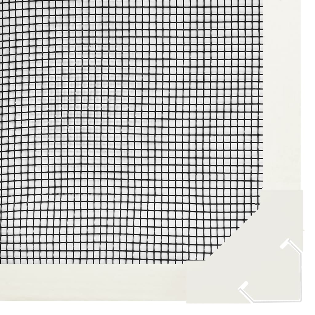 vidaXL Magnetyczna moskitiera okienna, biała, 100x120 cm