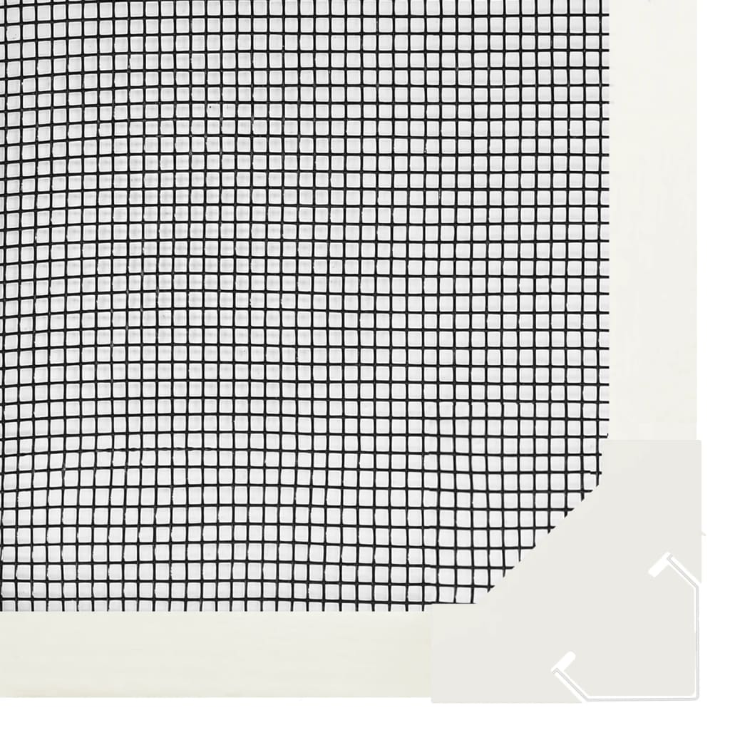 vidaXL Magnetyczna moskitiera okienna, biała, 120x140 cm