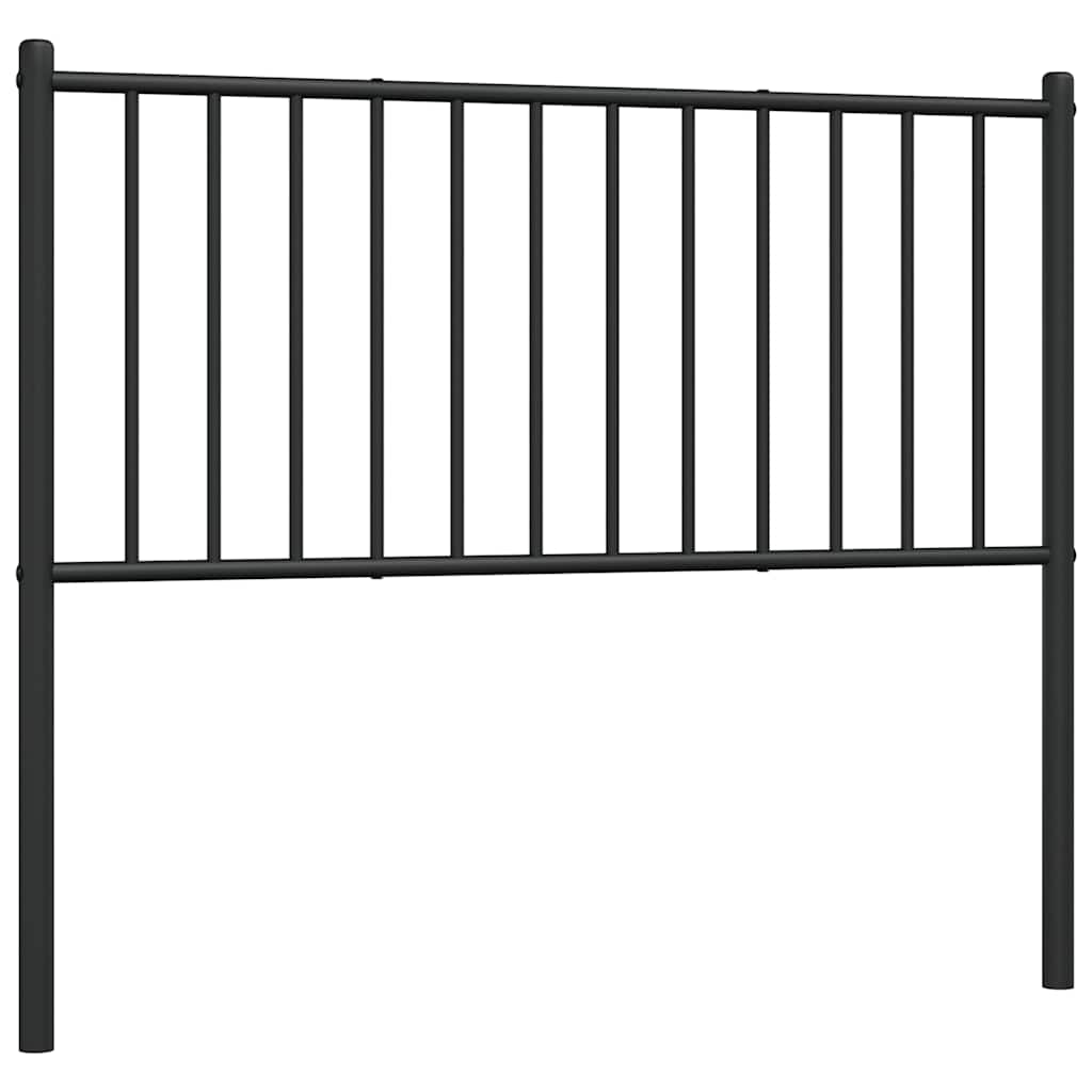 vidaXL Metalowe wymienne wezgłowie, czarne, 100 cm