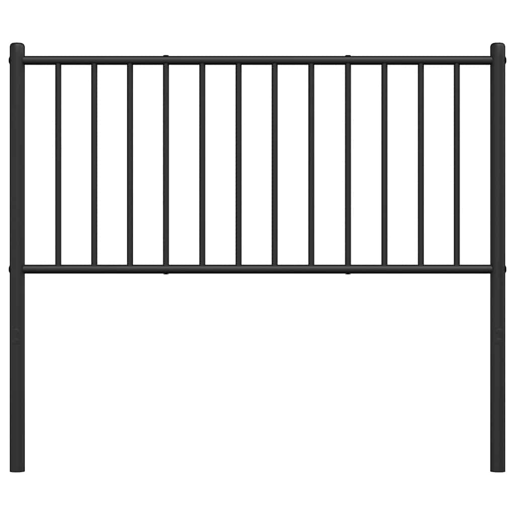 vidaXL Metalowe wymienne wezgłowie, czarne, 100 cm