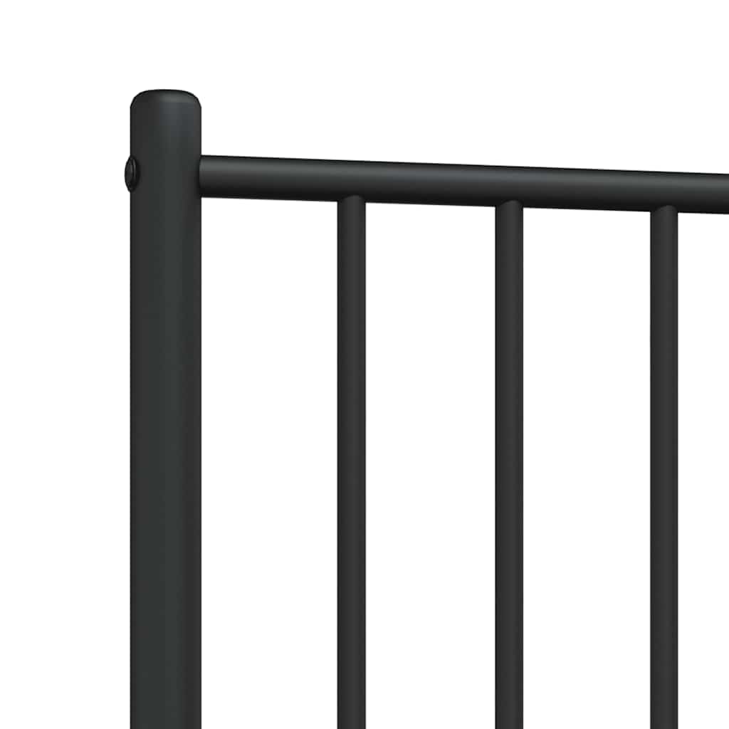 vidaXL Metalowe wymienne wezgłowie, czarne, 100 cm