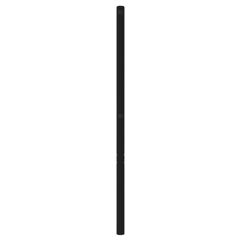 vidaXL Metalowe wymienne wezgłowie, czarne, 120 cm