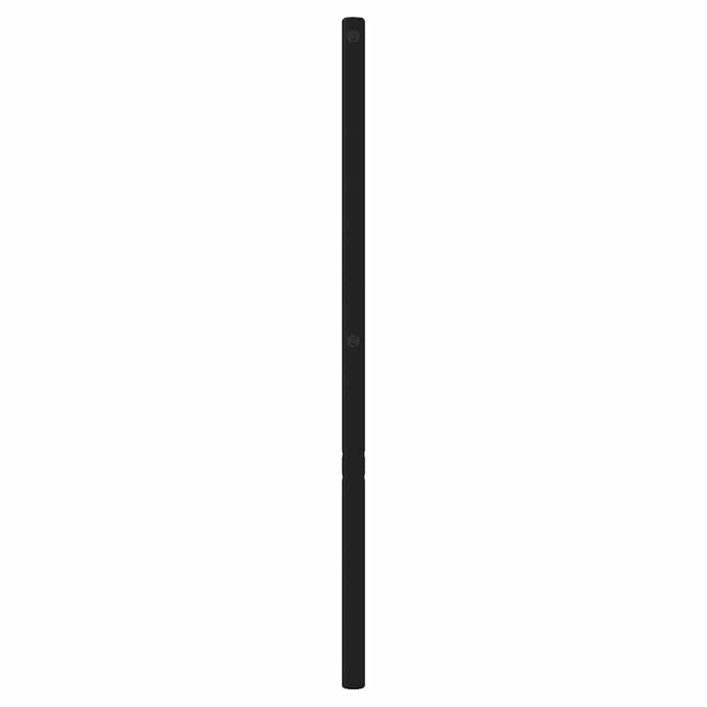 vidaXL Metalowe wymienne wezgłowie, czarne, 200 cm