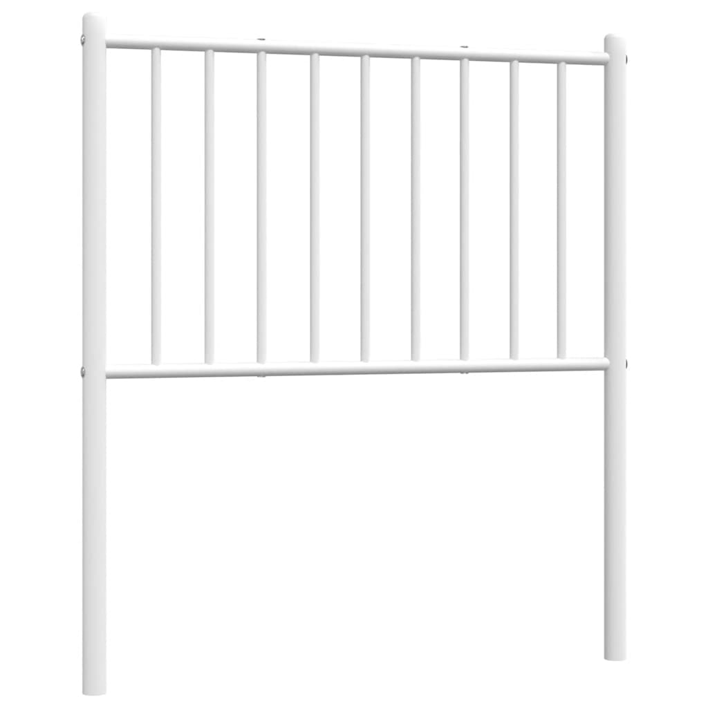vidaXL Metalowe wymienne wezgłowie, białe, 75 cm
