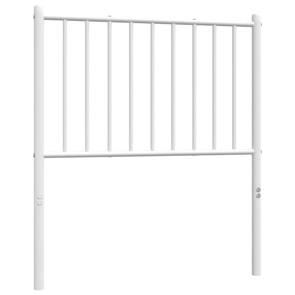 vidaXL Metalowe wymienne wezgłowie, białe, 75 cm