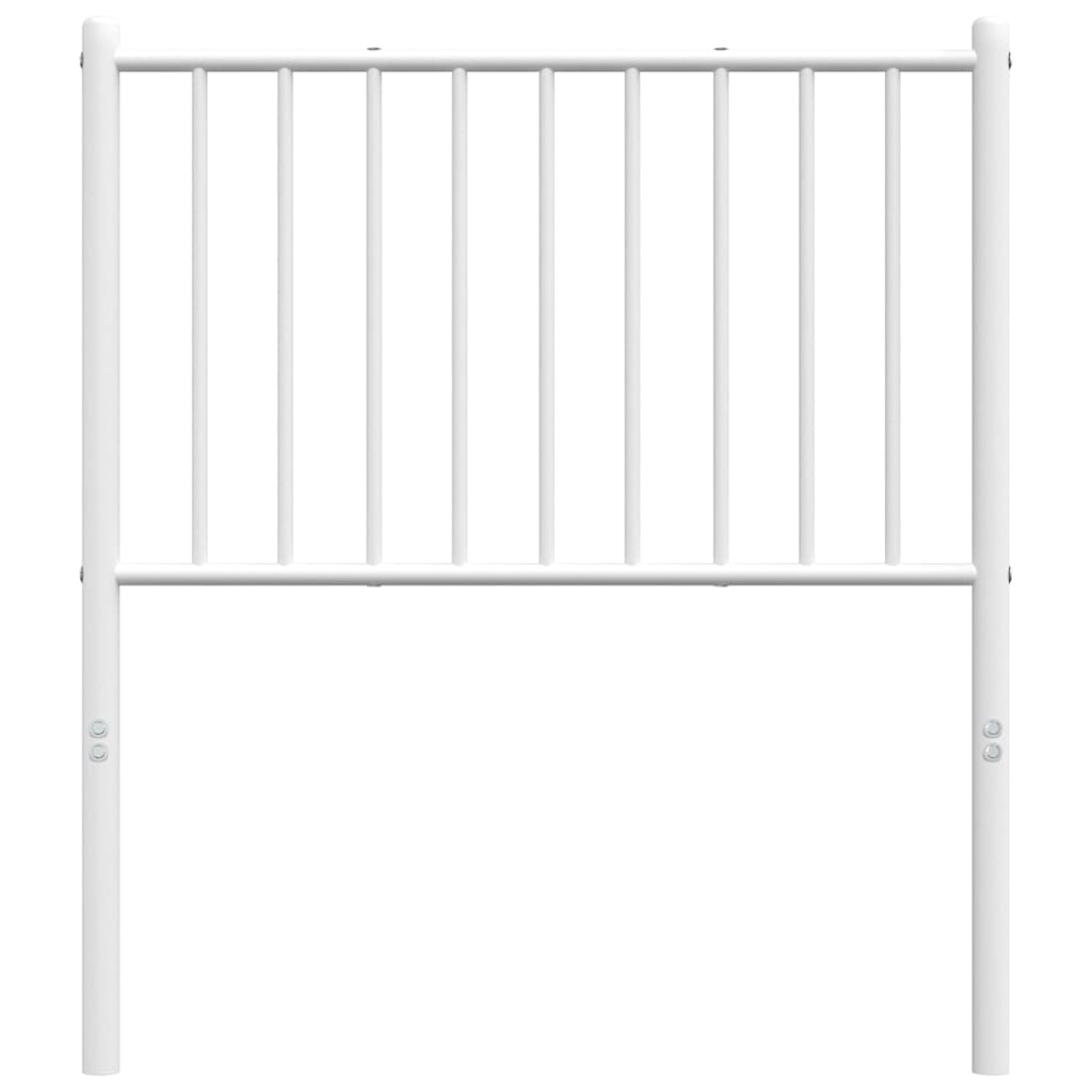 vidaXL Metalowe wymienne wezgłowie, białe, 75 cm