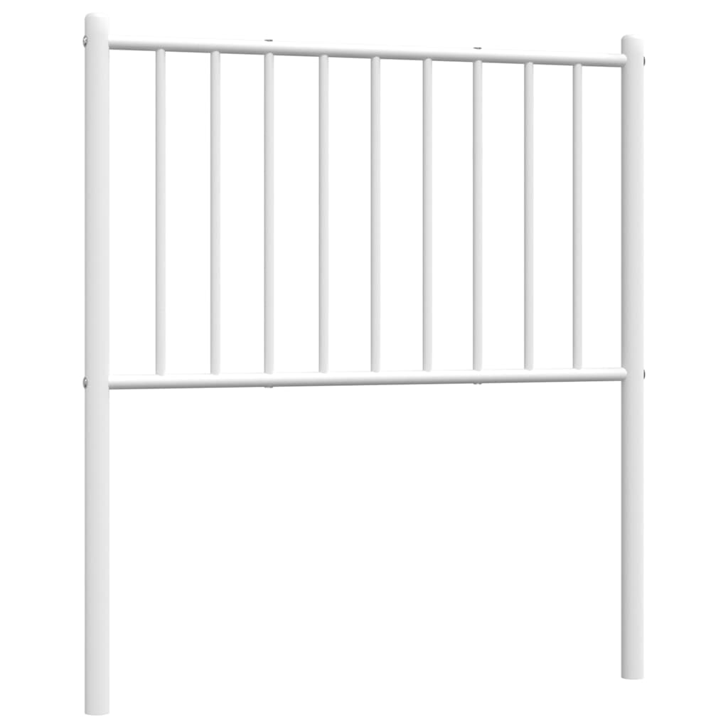 vidaXL Metalowe wymienne wezgłowie, białe, 80 cm