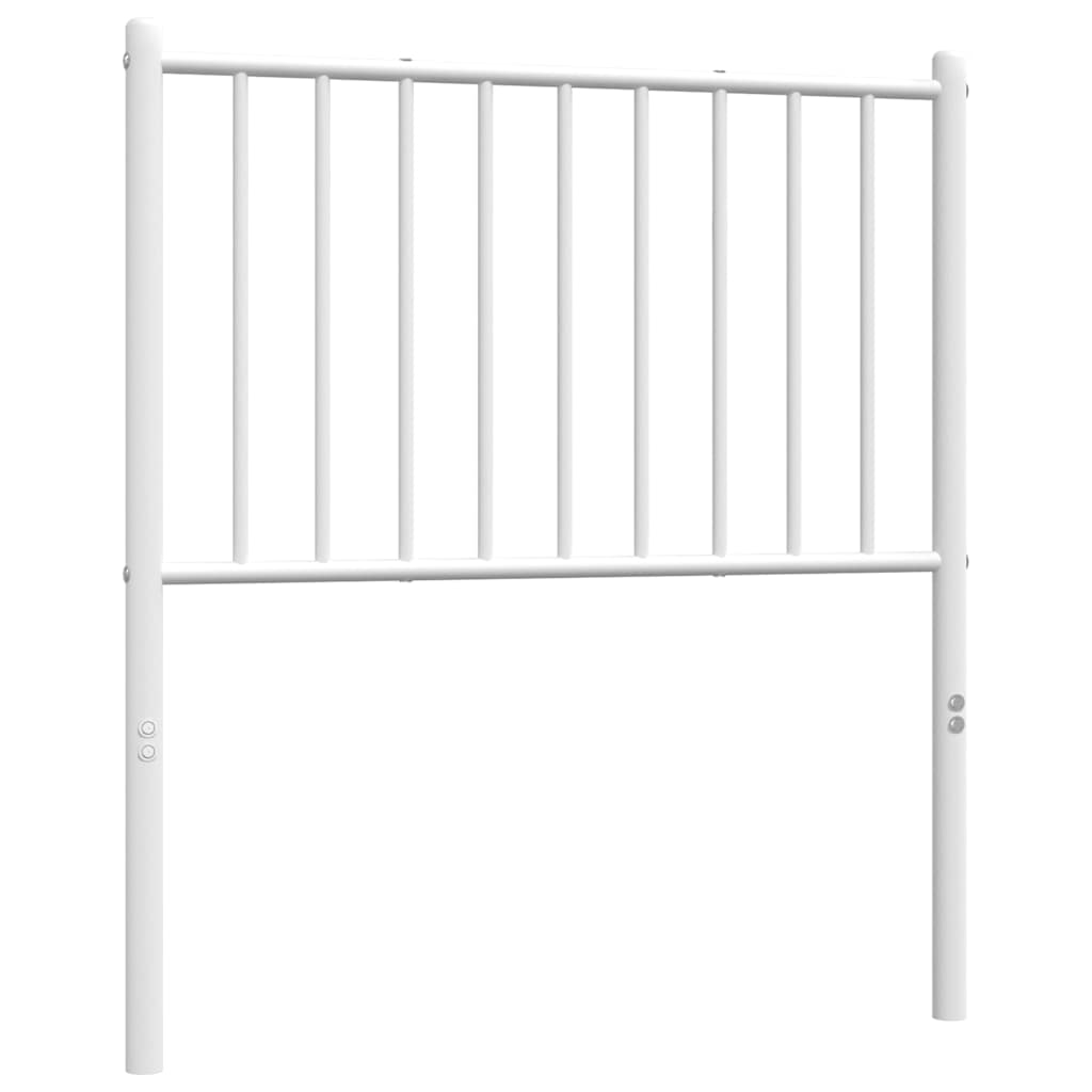 vidaXL Metalowe wymienne wezgłowie, białe, 80 cm