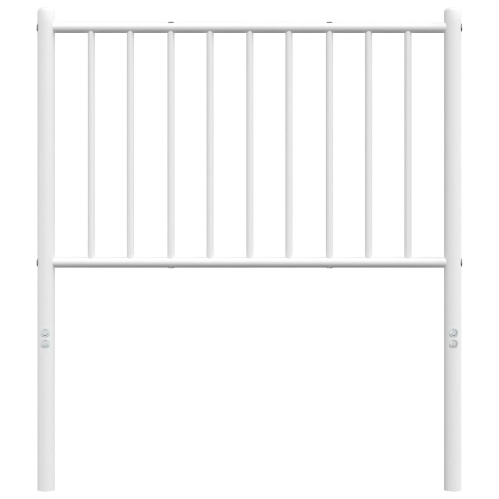 vidaXL Metalowe wymienne wezgłowie, białe, 80 cm