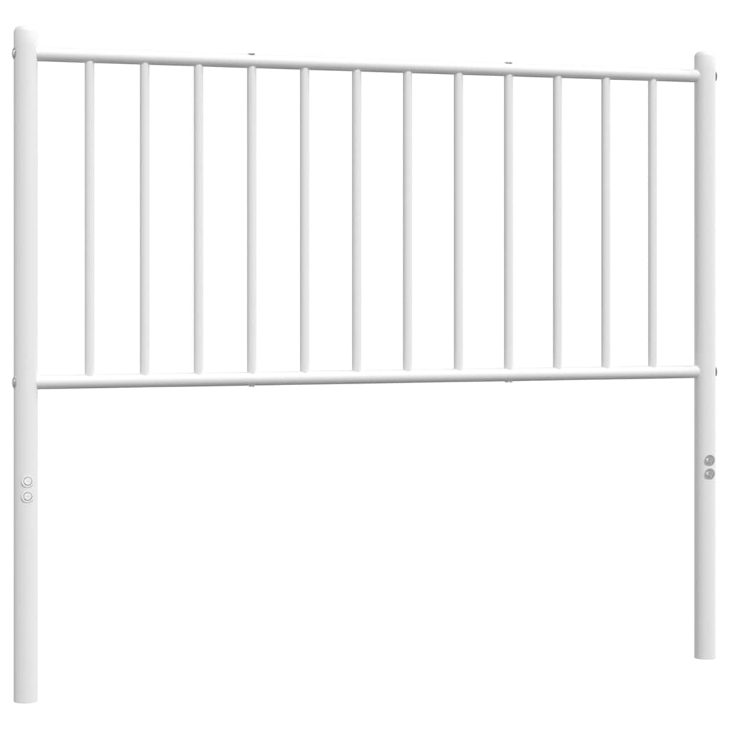 vidaXL Metalowe wymienne wezgłowie, białe, 100 cm