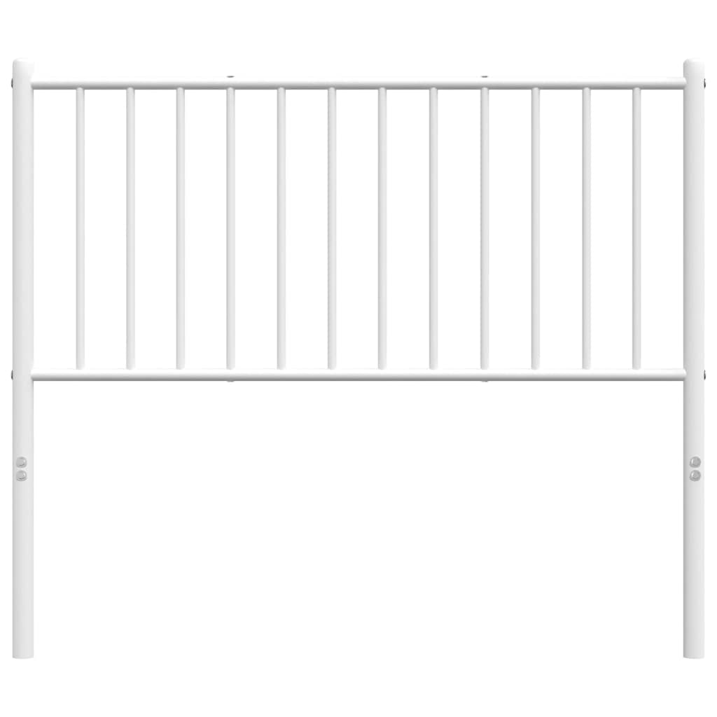 vidaXL Metalowe wymienne wezgłowie, białe, 100 cm