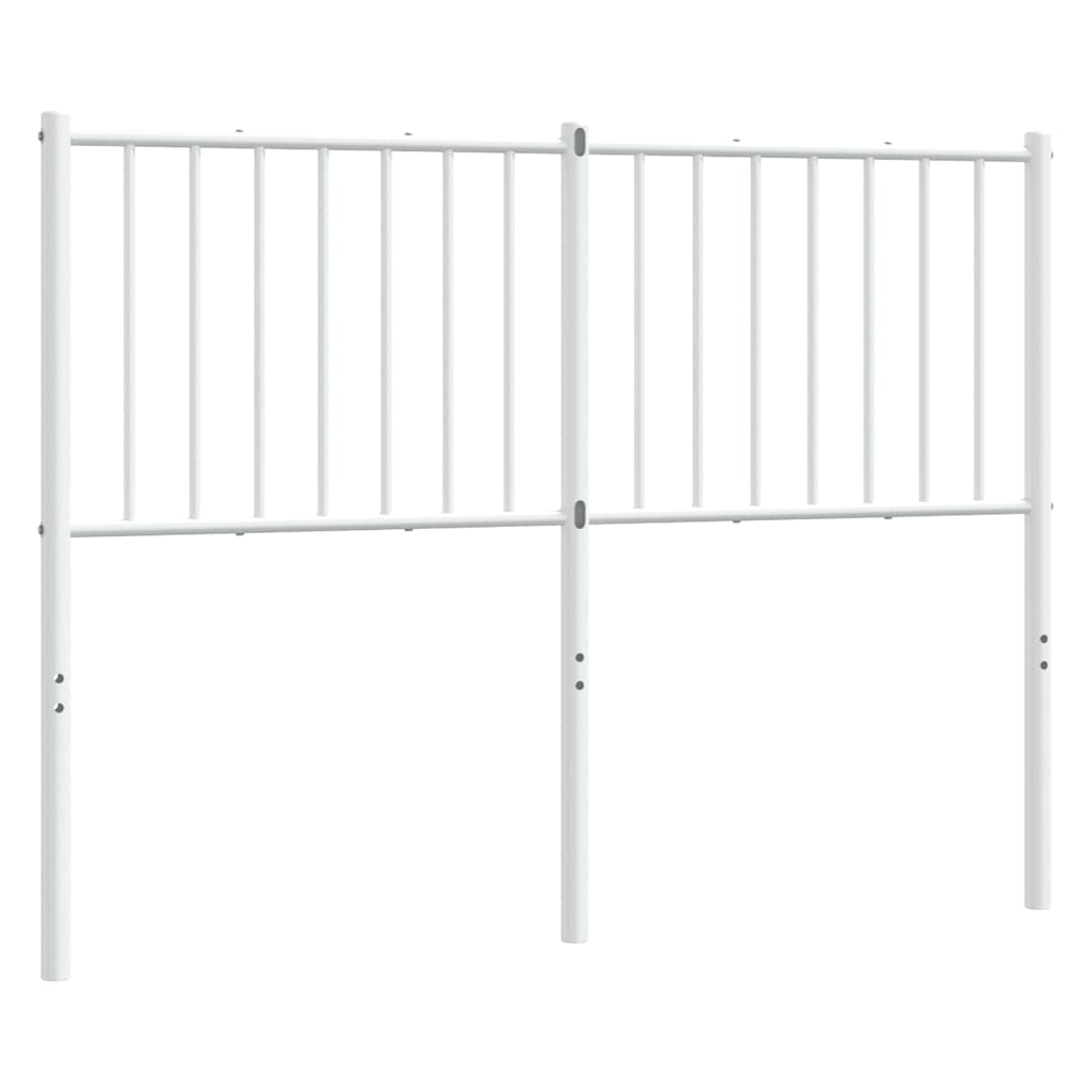 vidaXL Metalowe wymienne wezgłowie, białe, 120 cm