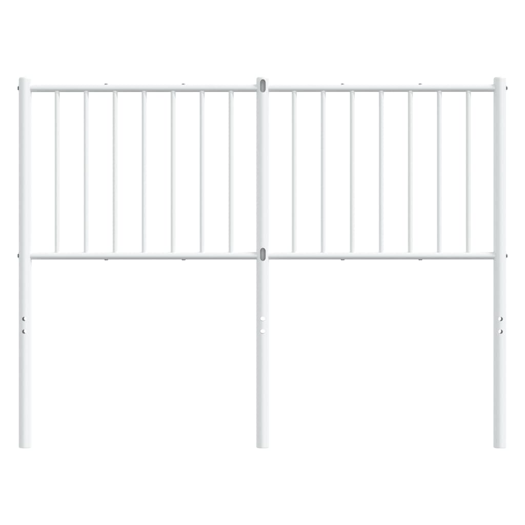 vidaXL Metalowe wymienne wezgłowie, białe, 120 cm