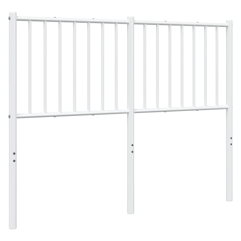 vidaXL Metalowe wymienne wezgłowie, białe, 120 cm