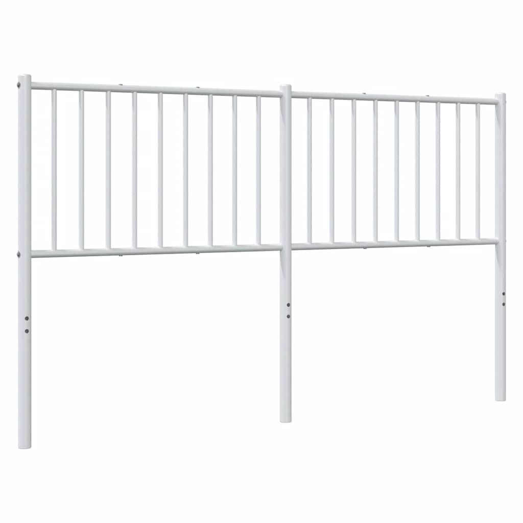 vidaXL Metalowe wymienne wezgłowie, białe, 160 cm