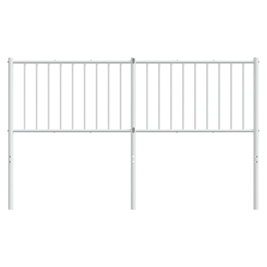 vidaXL Metalowe wymienne wezgłowie, białe, 160 cm