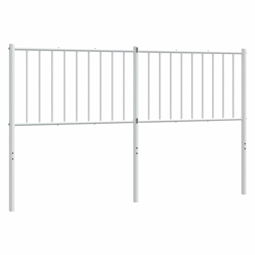 vidaXL Metalowe wymienne wezgłowie, białe, 160 cm