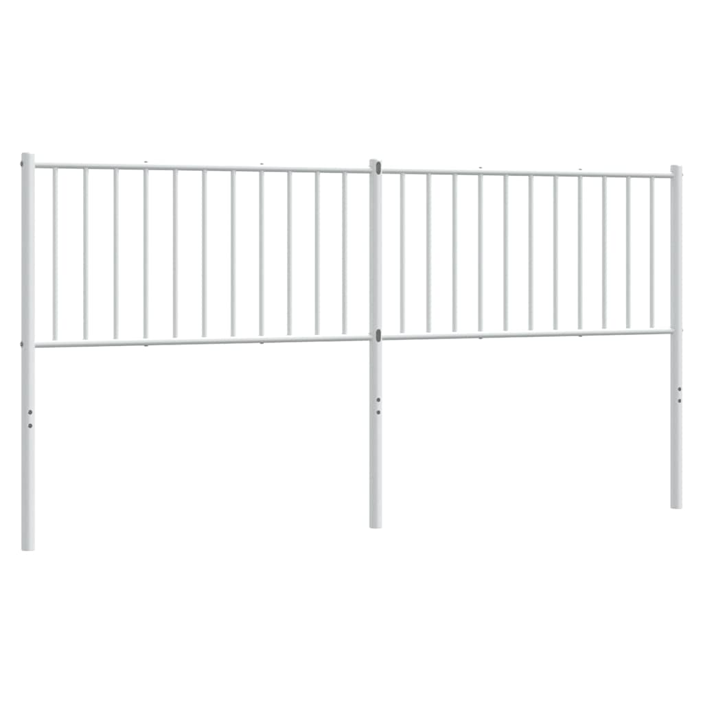 vidaXL Metalowe wymienne wezgłowie, białe, 180 cm