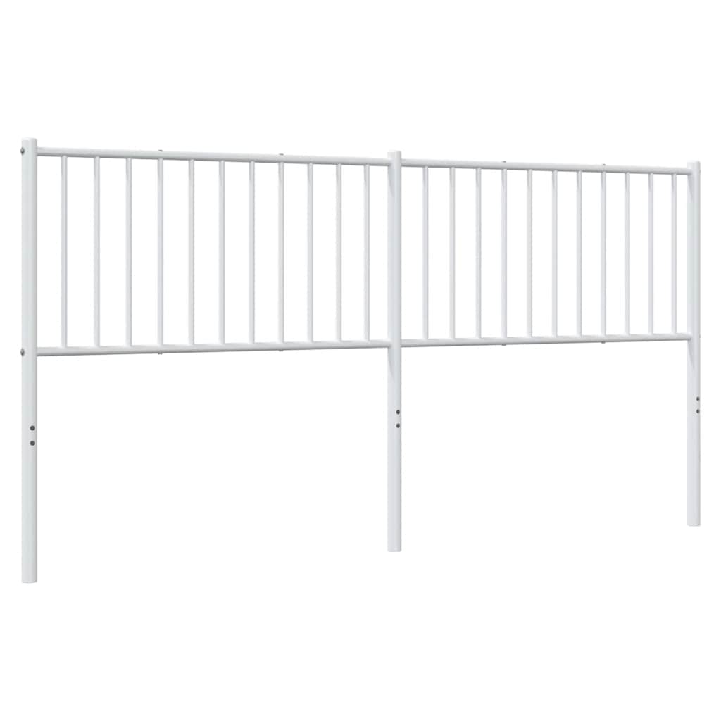 vidaXL Metalowe wymienne wezgłowie, białe, 180 cm