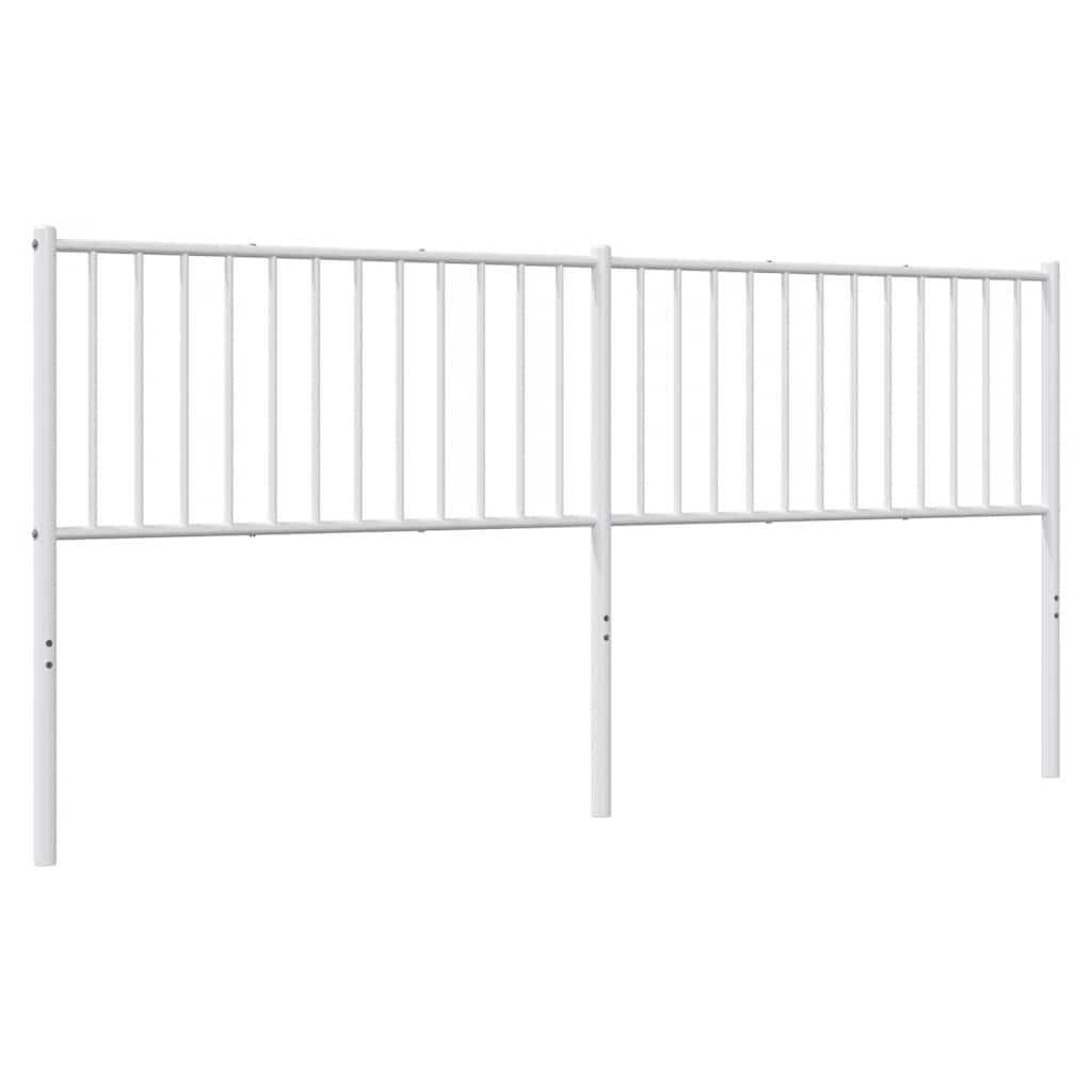 vidaXL Metalowe wymienne wezgłowie, białe, 193 cm