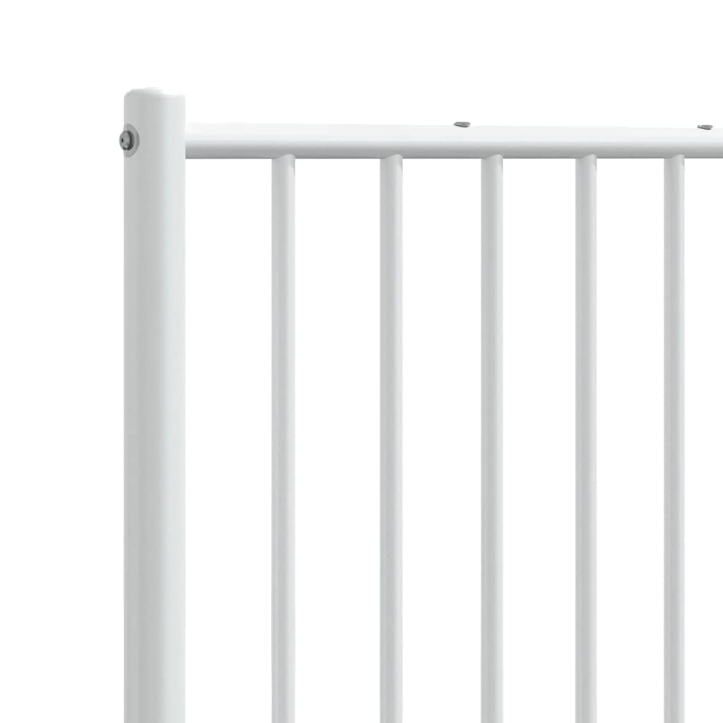 vidaXL Metalowe wymienne wezgłowie, białe, 200 cm