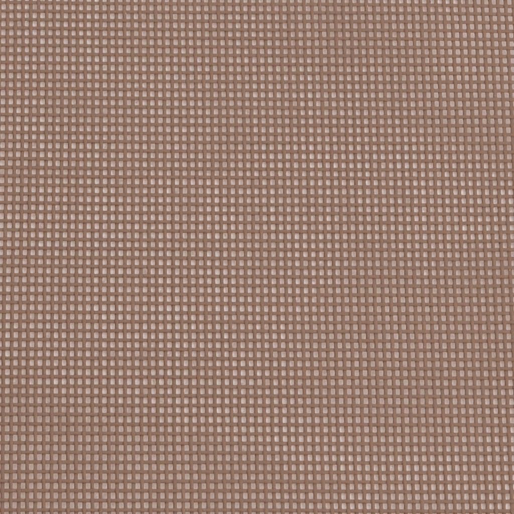 vidaXL Składane krzesła plażowe, 2 szt., brązowe, Textilene i stal
