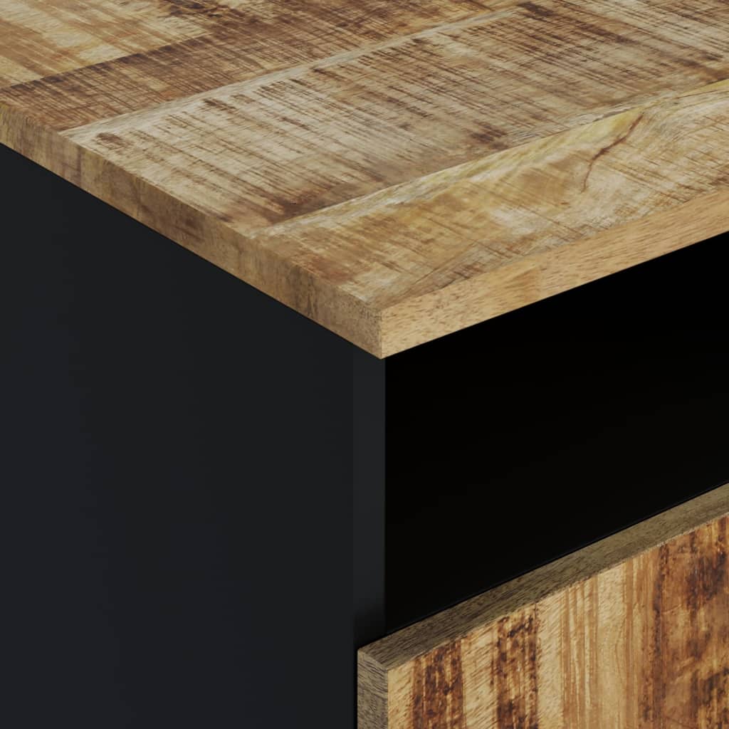 vidaXL Stolik kawowy, 80x54x40 cm, mango i materiał drewnopochodny