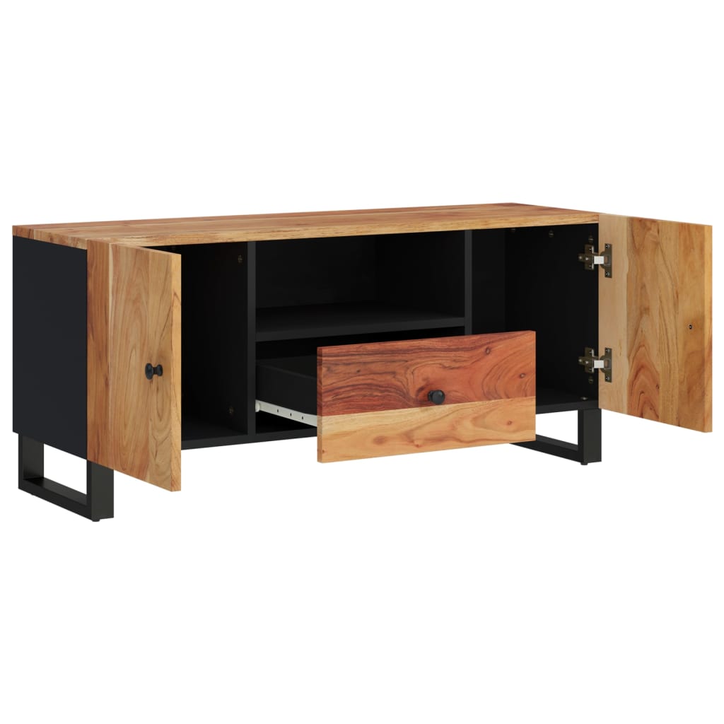 vidaXL Szafka RTV, 105x33,5x46 cm, akacja i materiał drewnopochodny