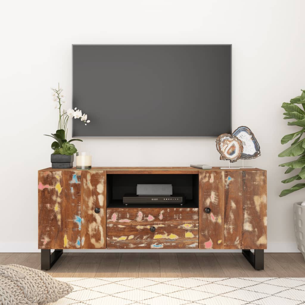 vidaXL Szafka RTV, 105x33,5x46 cm, drewno i materiał drewnopochodny