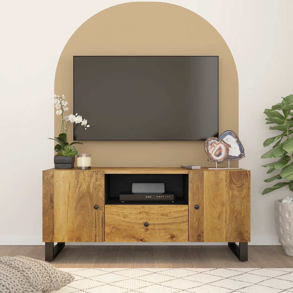 vidaXL Szafka RTV, 105x33,5x46 cm, mango i materiał drewnopochodny